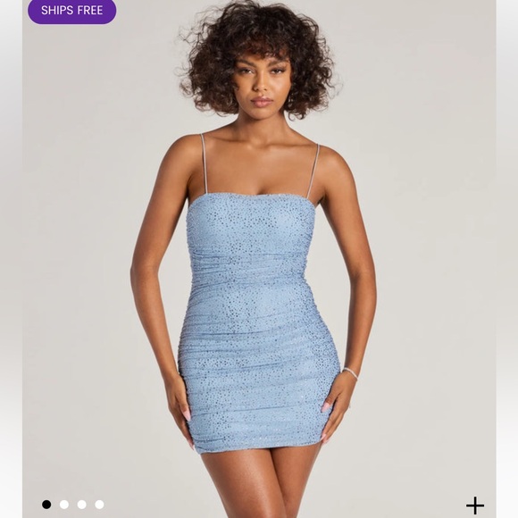 NWT | Windsor - Eliza Sleeveless Rhinestone Bodycon Dress - Picture 1 of 5